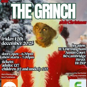 Festive Film Night: The Grinch Screening for Meningitis Now